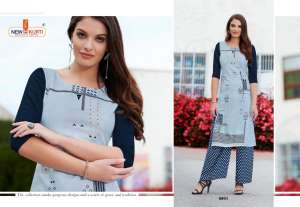 Tunic House neith with printed plazzo 6005