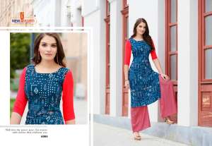 Tunic House neith with printed plazzo 6006